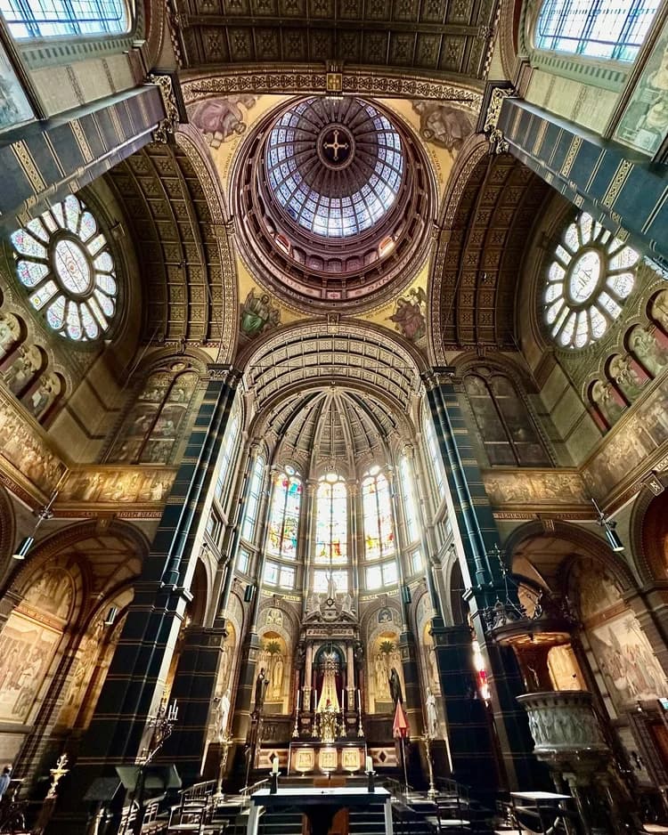 Ornate cathedral interior in Amsterdam