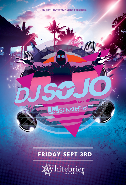 DJ Sojo event flyer from the original archive, number 2