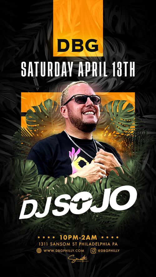 DJ Sojo event flyer from the original archive, number 9
