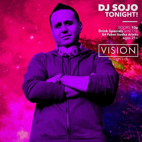 DJ Sojo event flyer from the original archive, number 65