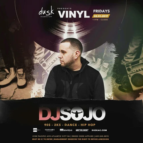 DJ Sojo event flyer from the original archive, number 78