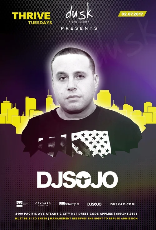 DJ Sojo event flyer from the original archive, number 92