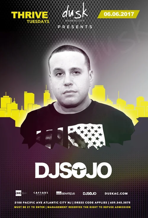 DJ Sojo event flyer from the original archive, number 93