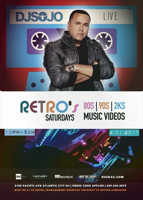 DJ Sojo event flyer from the original archive, number 100