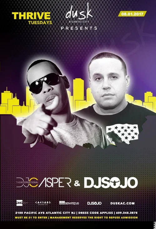DJ Sojo event flyer from the original archive, number 105