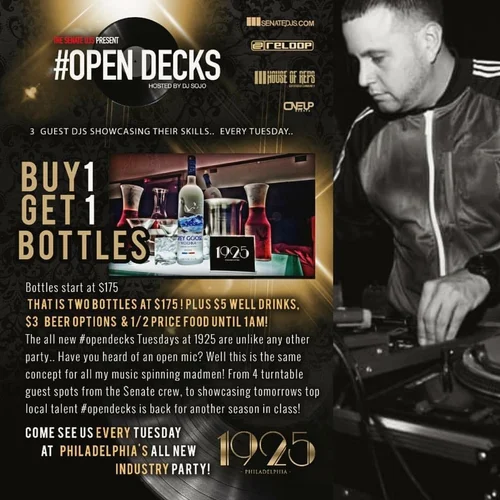 DJ Sojo event flyer from the original archive, number 119