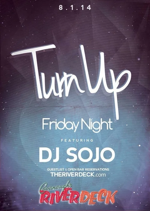 DJ Sojo event flyer from the original archive, number 134