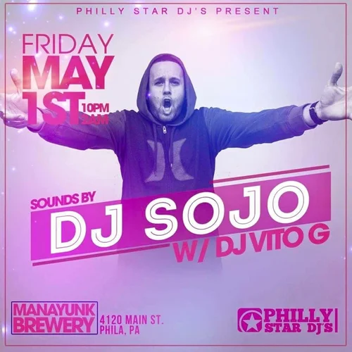 DJ Sojo event flyer from the original archive, number 136